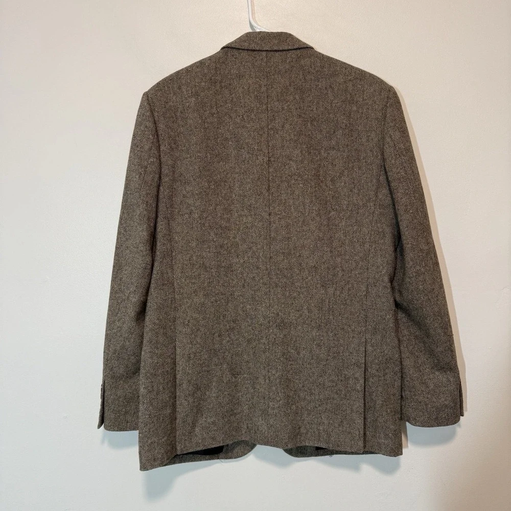 J.‎ Crew Thompson Brown Speckeled Houndstooth Wool Blend Sport Coat Blazer 40R